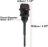 uxcell 2pcs 18mm Motorcycle Engine Oil Tank Level Gauge Cap Oil Filler Dipstick Black Plastic for GY6 125 Engine...