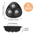 8 Pcs Mini Caster Wheels Small Appliance Wheels Adhesive Roller Wheels Furniture Swivel Wheels Stick on Wheels for Mop Bucket Storage Bins Trash C...