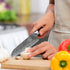 ENOKING 7" Professional Chef Knife – High Carbon Stainless Steel, Ultra-Sharp Japanese Kitchen Knife for Precision Cutting, Ergonomic Handle for B...