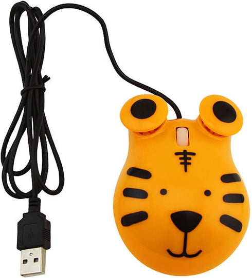 Cute Animal Shape USB Cable Mouse, Portable Travel Mini Optical Cartoon Mouse, Suitable for Computer Laptop PC Desktop Dchool Home Office Children...