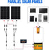 ECO-WORTHY Solar Connectors Y Branch Parallel PV Adapter Cable Wire Plug Tool Kit for Solar Panel(M/FF+F/MM)...