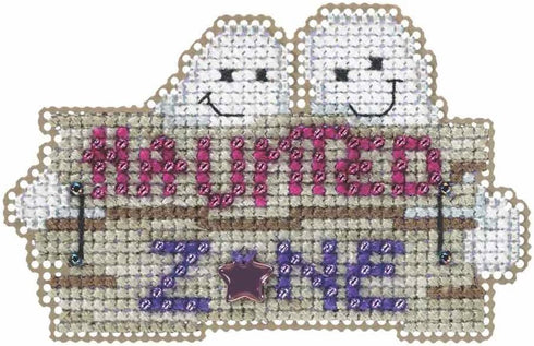 Haunted Zone Beaded Halloween Counted Cross Stitch Kit Mill Hill 2105 Autumn Harvest MH185204...