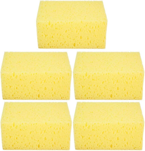KIMISS Car Sponge Pad, Shape Handheld Nonslip Sponge Washing Cleaner Tool for Car Auto Motorcycle(5pcs)...