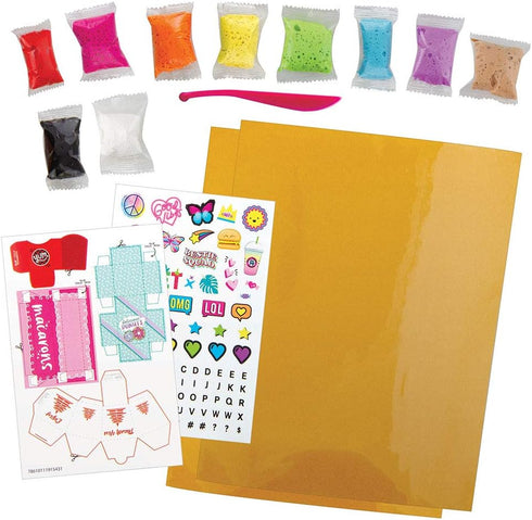 Fashion Angels 100% Extra Small Clay Sticker Kit 12529 Air Dry Clay Stickers, Decorate your Accessories Kit, Makes 20 Clay Stickers,multi...