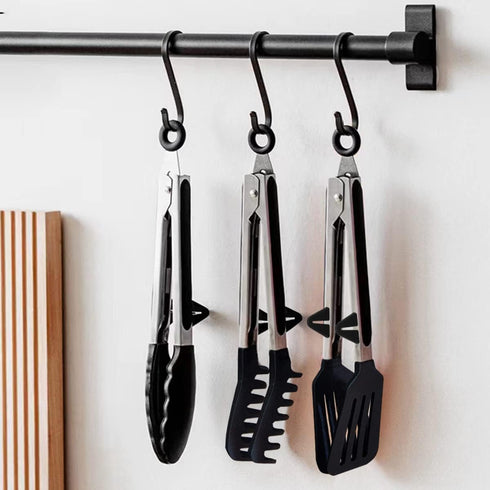Kitchen Tongs, 9 Inch Tongs for Cooking with Silicone Tips, Food Grade Small Silicone Tongs, Mini Serving Tongs for Nonstick Pans, BBQ, Salad, Set...