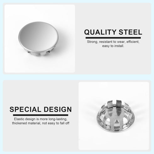 20pcs Seal Electrical Box Knockout, Removable Electrical Box Knockout Round Electrical Panel Knockout Plugs Stainless Steel Knockout Seal for Cond...