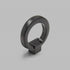 6Pcs Round Cabinet Ring Pull Handles Single Hole Ring Knobs for Cabinet Drawer Dresser Cupboard Wardrobe, Matte Black...