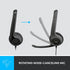 Logitech H390 Wired Headset for PC/Laptop, Stereo Headphones with Noise Cancelling Microphone, USB-A, in-Line Controls for Video Meetings, Music, ...