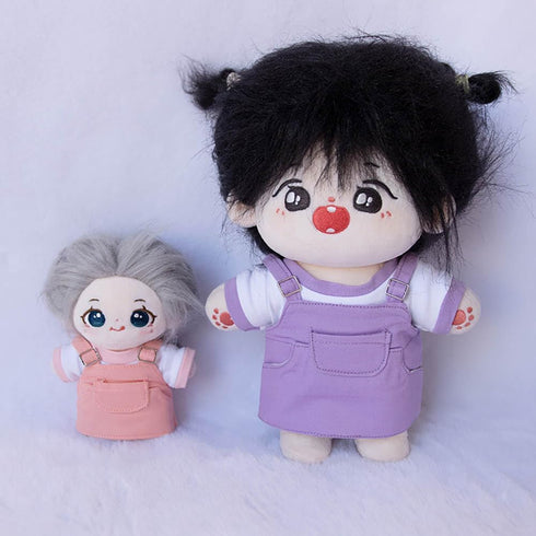 niannyyhouse 10cm 15cm 20cm Plush Doll Clothes T-Shirt Strap Pants Strap Skirt Soft Stuffed Plush Toy Dress Up Accessories (a3, 10cm)...