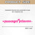 Passenger Princess Sticker Cute Girl Car Decor Queen Letters, Funny Vinyl Window Rearview Mirror Decal Letters Initials Stickers for Girls Women M...