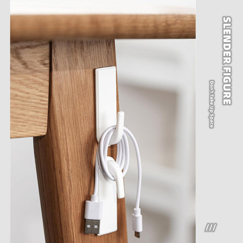 Self Adhesive Hooks 6 Pcs Compact Utility Hook Heavy Duty Wall Hooks for Bathroom Kitchen White Sticky Hooks for Closet Decorative Wall Hanger Wat...