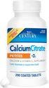 21st Century Calcium Citrate + D3 Petites Coated Tablets 200 ea...