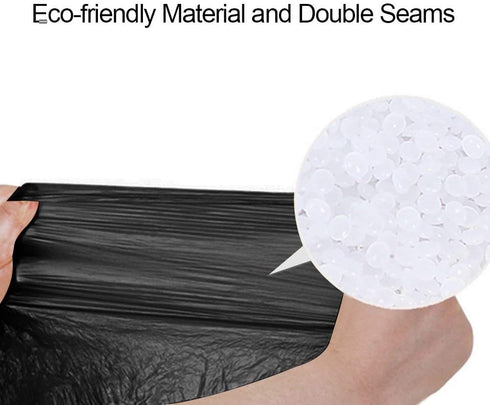 Drawstring Garbage Bags, Thick Durable Leak-proof Trash Bags, 4-6 Gallon Strong Rubbish Bags Wastebasket Liners for Home, Office 48 Counts/3 Rolls...