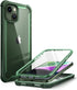 i-Blason iPhone 14 (2022) / iPhone 13 (2021) 6.1 Inch Case with Built-in Screen Protector, Transparent Back, Shockproof Airbags Bumper [Ares Serie...