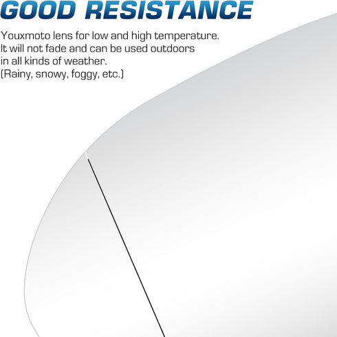 Youxmoto Driver Left Side Heated Mirror Glass, Fit For Honda Odyssey 2014 2015 2016 2017, with Backing Holder Mirror Glass,Fit 76253-TK8-A51, 7625...