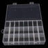 2 Pack 24 Grids Plastic Organizer Box Container Craft Storage Box Compartment Box with Adjustable Dividers for Beads Jewelry Fishing Tackles Art D...