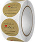 1000PCS Homemade with Love Stickers,1 Inch Small Round Kraft Baking Stickers Label Stickers for Baked Goods Packaging Jam, Jelly Jar Canning Bottl...