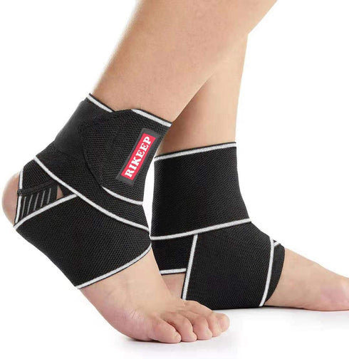 Ankle Support,Adjustable Ankle Brace Breathable Nylon Material Super Elastic and Comfortable,1 Size Fits all, Suitable for Sports (Gray(1 Pair))...