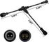 9.8FT Outdoor Extenstion Cord with 2 Core 2 pin Black Plastics IP65 T Shape Tee Connctor for Extend Outdoor Landscape Lights,UL...
