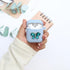 Wonhibo for Airpods Case for Women Girls, Cute Butterfly Cover for Airpod 1 & 2 with Keychain (Blue)...