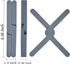 Trivet for Hot Pots and Pans 3 Pieces Cross Silicone Foldable Large Trivets for Hot Dishes and Iron, Trivet Set...