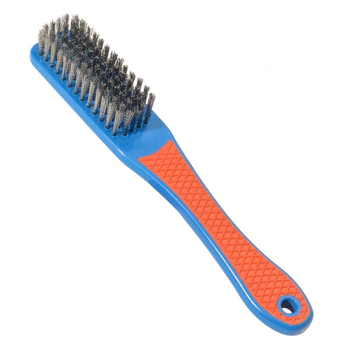 Wire Brushes for Cleaning, Heavy Duty Stainless Steel Wire Scratch Brush for Metal Rust Cleaning, Paint Scrubbing with Rubber Covered Handle...