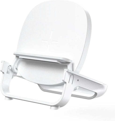 Wireless Charging Station (Detachable Pad & Stand) - Fast 15W Qi Wireless Charging for AirPods, iPhone 14/13/12/11/X/XR/XS/8/Pro/Max/Mini and Sams...