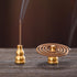 MrMrKura Brass Incense Holder for Sticks Incense Burner Sets, 3-in-1 Incense Stick Holder Ash Catcher Cone Incense Burner Coil Incense Holder, for...