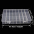 2 Pack 24 Grids Plastic Organizer Box Container Craft Storage Box Compartment Box with Adjustable Dividers for Beads Jewelry Fishing Tackles Art D...