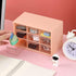 Mini Desk Organizer Drawer, Cute Plastic Desktop Art Craft Storage Drawer, Office Supplies Stationery Makeup Jewelry Box Organizer with Storage fo...