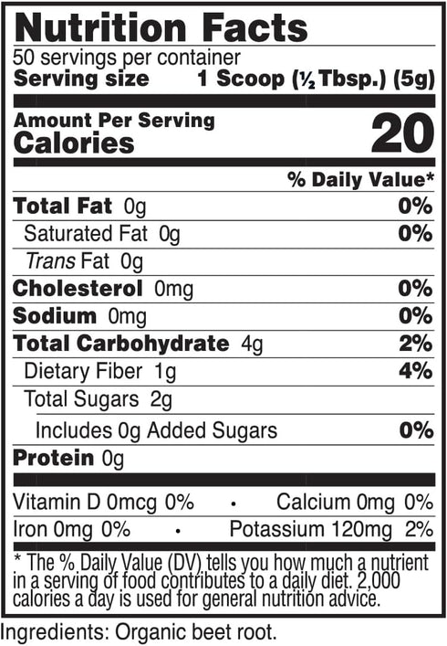 Primaforce Organic Beet Root Powder (250g) Unflavored - Natural Source of Antioxidants and Nutrients...