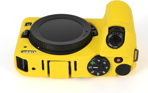 Rieibi Z30 Case, Soft Silicone Protective Case for Nikon Z30 Digital Camera, Lightweight Nikon Z30 Camera Case Cover Grip Body Skin - Yellow...