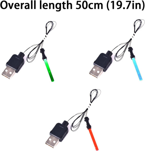 Light-up Lightsaber for Lego,Minifigure Accessories LED Lightsaber with USB,Compatible with Star Wars Minifigure?RGB Black Handle?...