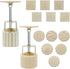 Luxiv Moon Cake Mould 75g, 12 PCS Pattern Hand-Pressure Mooncake Molds for Mid-Autumn DIY Pastry Tool 2 Set with 6pcs Round Flower Mooncake Mode a...