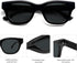 SOJOS Polarized Sunglasses womens men Trendy Small Designer Shades SJ2289...