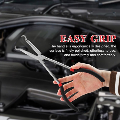 Electrical Disconnect Plier, Professional Automotive Electrical Disconnect Plier Hose Repair Tool Radiator Hose Clamp Long Spark Plug Removal Plie...
