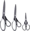 Craft Scissors Set of 3, Sharp All Purpose Scissor, Titanium Teflon Non-Stick Stainless Steel Blade, Rubber Soft Grip Handle,Great for Office Home...