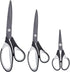 Craft Scissors Set of 3, Sharp All Purpose Scissor, Titanium Teflon Non-Stick Stainless Steel Blade, Rubber Soft Grip Handle,Great for Office Home...