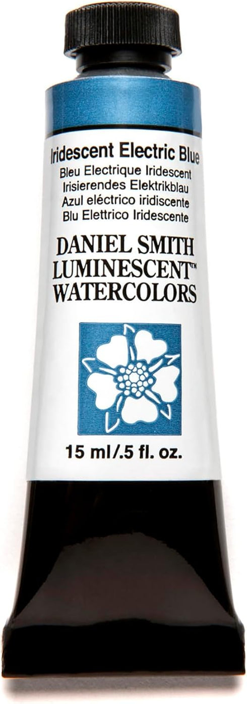 Daniel Smith Extra Fine Watercolor 15ml Paint Tube, Iridescent, Electric Blue (284640027), 0.5 Fl Oz (Pack of 1)...