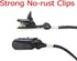 Set of 2 Cap Clips and Hat Chin Strap Windproof Clip Universal Clip Anti-lost Strap Multi-function Clip with Strap for Golfing, Fishing, Boating, ...