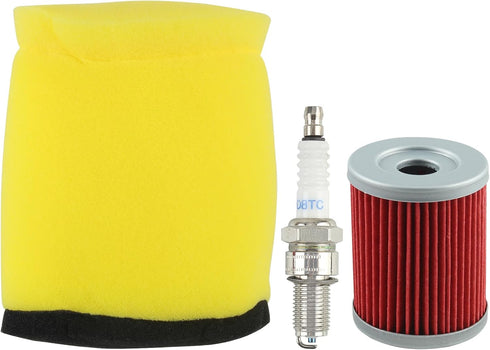 13780-05G10 Air Filter Oil Filter Spark Plug Compatible with Suzuki 1987-2001 Compatible with Ozark 250 2002-2006 Compatible with Quadsport Z250 2...