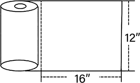 9527 Product 12" x 16" Clear Plastic Produce Bag Food Storage bag on a Roll,350 bags one Roll...
