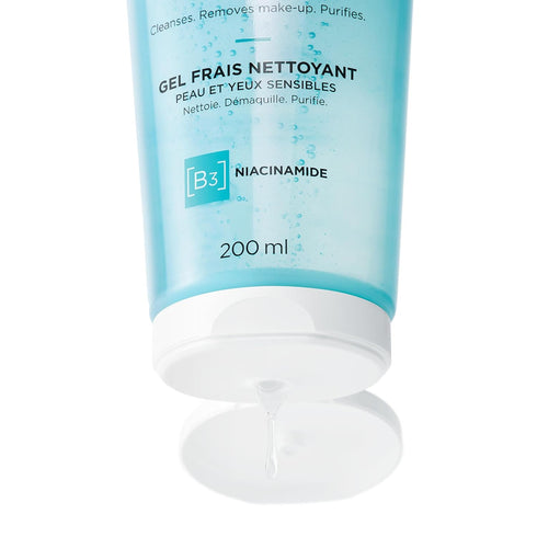 Vichy Pureté Thermale Fresh Cleansing Gel, Formulated With Glycerin, Gentle Gel Cleanser & Makeup Remover, Removes Impurities Without Overdrying, ...