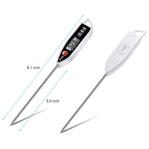 Meat Food Thermometer, Digital Candy Cooking Thermometer, Kitchen Cooking Thermometer Instant Read for BBQ Grill, Oil, Milk, Bath Water, Deep Fry,...
