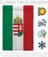 Breeze Decor Hungary Garden Flag Regional Nation International World Country Particular Area House Decoration Banner Small Yard Gift Double-Sided,...