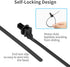 100PCS Fir Tree Nylon Push Mount Cable Zip Ties, Heavy Duty Wire Ties, 2 in 1 Self Locking UV Resistant Assortment for Indoor Wire Tying (8.3"x0.2...