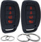GFDesign 2 Pcs Silicone 4 Buttons Key Fob Cover Remote Case Keyless Protector Compatible with 2019 2018 2017 2016 2015 2014 2013 Hyundai Elantra S...