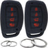 GFDesign 2 Pcs Silicone 4 Buttons Key Fob Cover Remote Case Keyless Protector Compatible with 2019 2018 2017 2016 2015 2014 2013 Hyundai Elantra S...