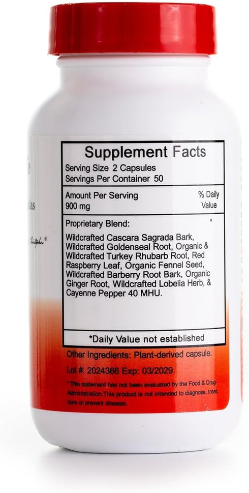 Christopher's Original Formulas Lower Bowel Formula 100 Vcaps...
