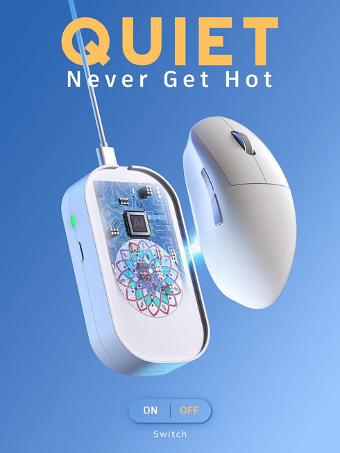 Mouse Jiggler Undetectable, Automatic Mouse Mover Device for Computer Laptop Awakening, No Software & Driver with ON/Off Switch Mouse Shaker, Work...